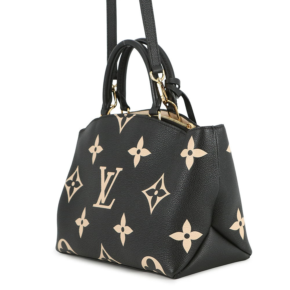 Louis Vuitton Black Bicolor Handbag Monogram Empreinte Bag Palais